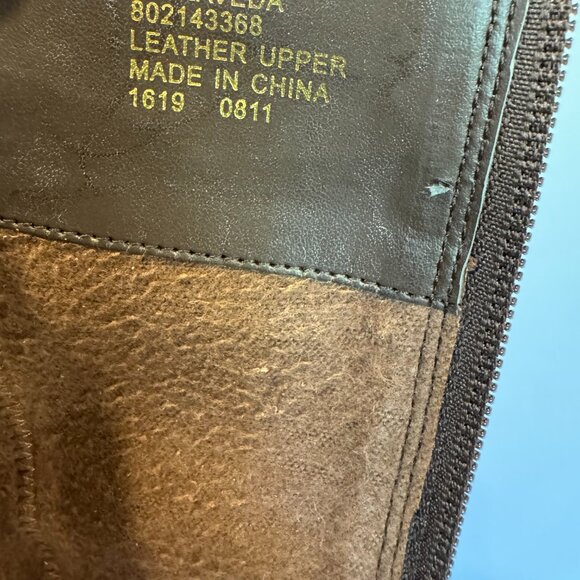 RALPH LAUREN LAVEDA BROWN LEATHER KNEE-HIGH BOOTS - Picture 11 of 11